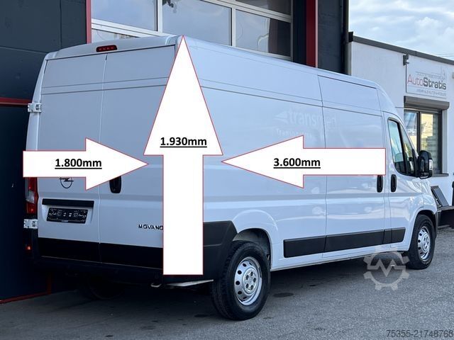 High top van OPEL Movano L3H2 Klima PDC Navi Tempomat Hecktür 270°