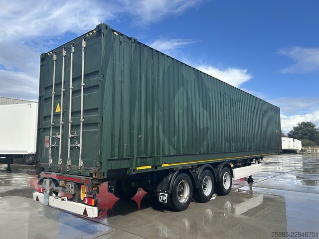 Container transport Krone Box Liner / Chassis + 45 Ft High Cube Container...