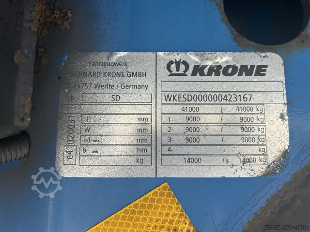 Container transport Krone Box Liner / Chassis + 45 Ft High Cube Container...