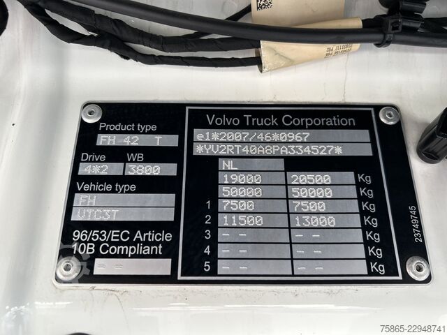 Standard tractor Volvo FH 500 Globetrotter XL / 236 dkm / Tacho V2 / V...