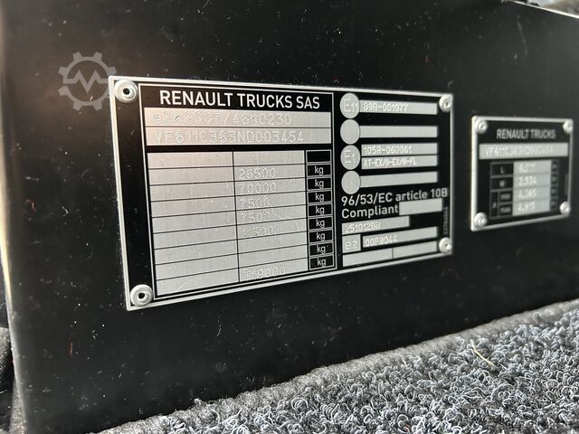 Standard tractor Renault T 480 6x2 / PTO Hydrauliek / Stand Airco / Tach...