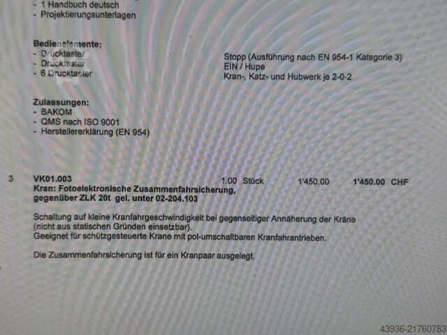 Overhead Crane ABUS - ELK 5t ABUS ELK