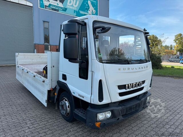 Pritschenwagen IVECO 75E16 Pritsche mit Kran Fassi