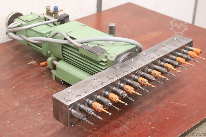 Mehrspindelbohrkopf mit Antrieb Perske 18 Spindeln