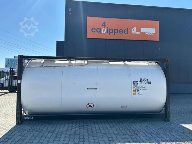 Tankcontainer CIMC 20FT ISO /  25.020L / 1 comp. / L4BN / UN Porta...