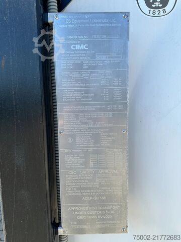 Tankcontainer CIMC 20FT ISO /  25.020L / 1 comp. / L4BN / UN Porta...