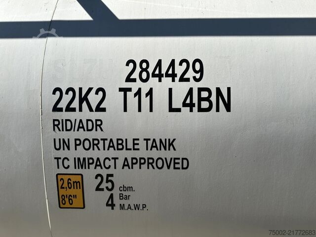 Tankcontainer CIMC 20FT ISO /  25.020L / 1 comp. / L4BN / UN Porta...