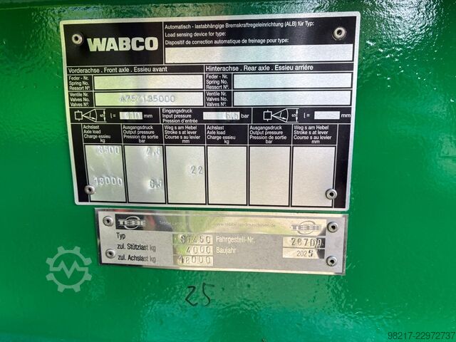 Tebbe ST 450 Tandem Silotrailer Tebbe ST 450 Tandem Silotrailer
