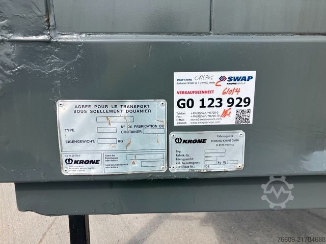 Swap body trailer KRONE Wechselbrücke Koffer
