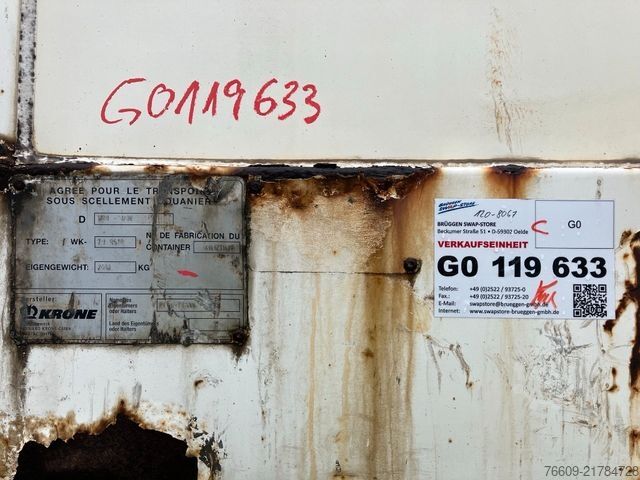Swap body trailer KRONE Wechselbrücke Koffer