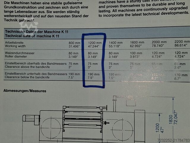 FECKEN KIRFEL K11 Horizontal Band Knife FECKEN KIRFEL K11