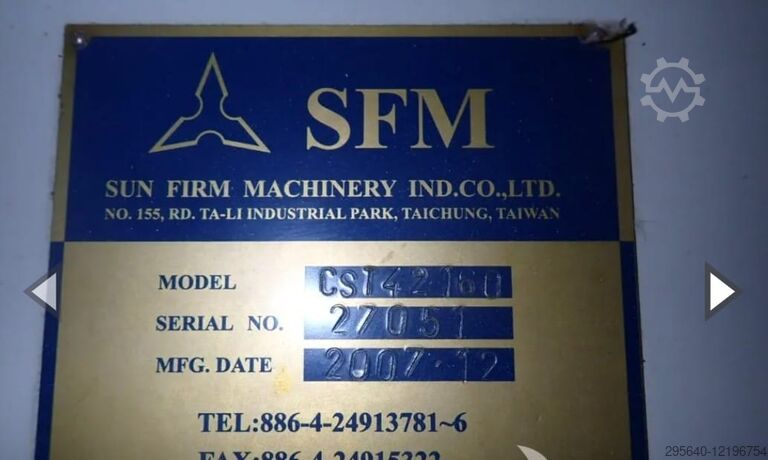 CST42160 4 meter flat bed CNC lathe Sunfirm Taiwan CST42160