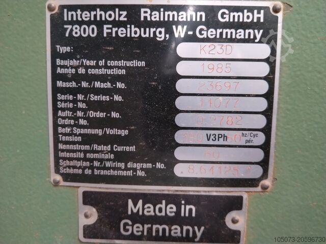 Multi blade saw Raimann / Interholz K23D