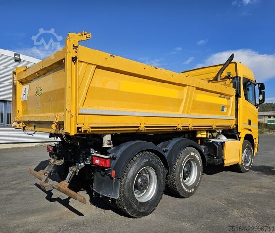Three-sided tipper truck SCANIA R 650 6x4 Bordmatik