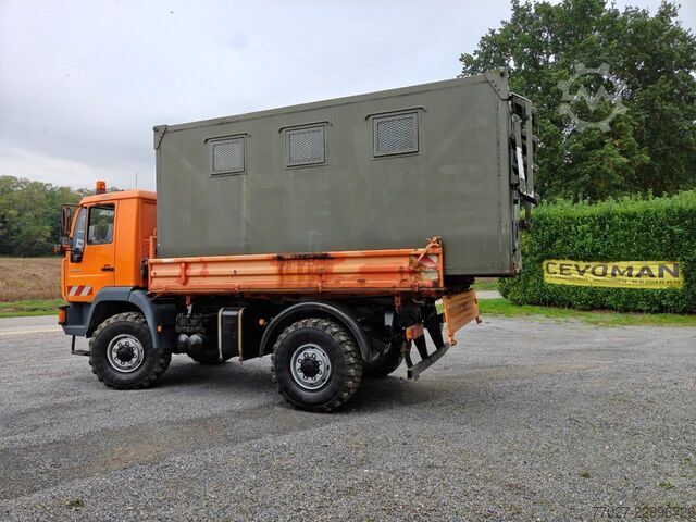 MAN L2000 4x4 10.220 with Army Shelter container MAN L2000 4x4 10.220 + Army Shelter container