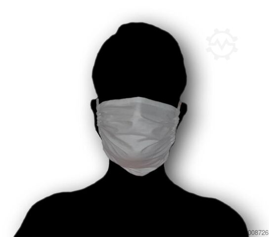 Face mask coated with silver chloride, white, - 50 pcs - 50 pcs  