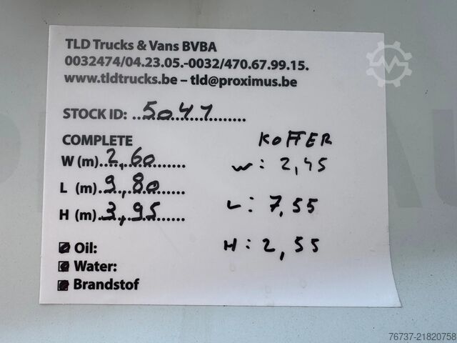 Tarpaulin DAF CF 85.360 **MANUAL GEARBOX-EURO 5-FRENCH TRUCK**