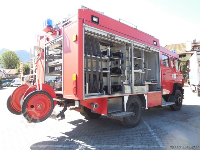 Fire/Rescue Mercedes-Benz 1124 AF LF 16 Löschfahrzeug Schlauchhaspel Metz Pumpe Feuerwehr