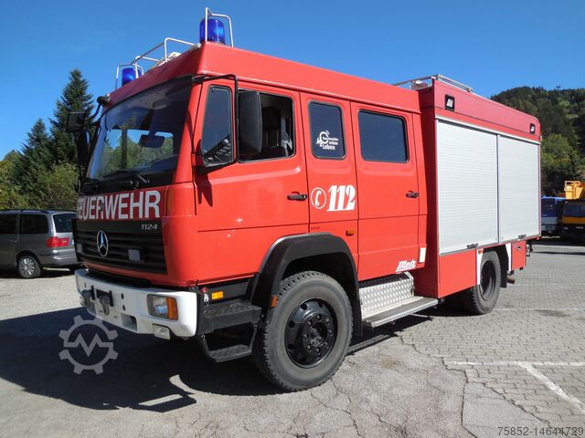 Fire/Rescue Mercedes-Benz 1124 AF LF 16 Löschfahrzeug Schlauchhaspel Metz Pumpe Feuerwehr