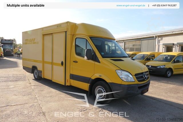 Box van mercedes-benz SPRINTER 310 CDI MAXI EURO-5 KOFFER REGALE KAMERA DURCHGANG