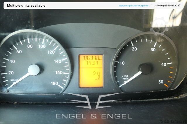 Box van mercedes-benz SPRINTER 310 CDI MAXI EURO-5 KOFFER REGALE KAMERA DURCHGANG