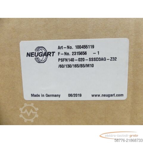 Control unit Neugart PSFN140-020-SSSD3AG-Z32/60/130/165/B5/M10 Planetengetriebe SN2186 -neu-