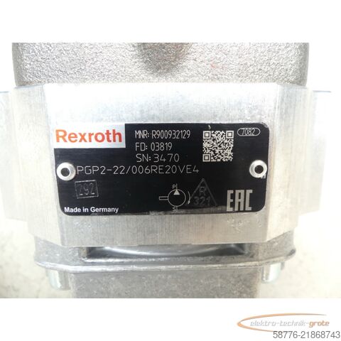 Control unit Siemens Rexroth PGP2-22/006RE20VE4 MNR R900932129 Pumpe SN:3470 --