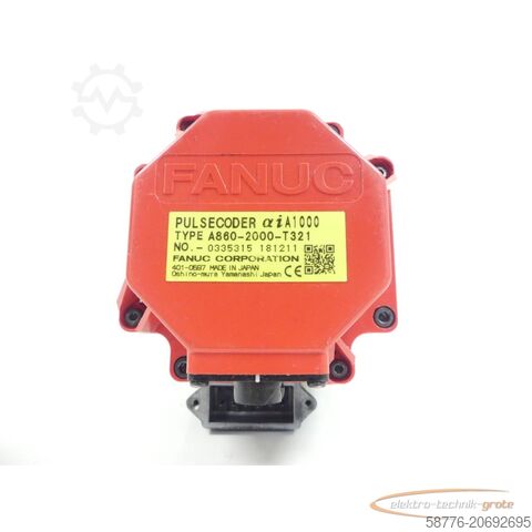 Fanuc Motor Fanuc A06B-0216-B100 #0100 AC Servomotor SN: C191F1A20 + Encoder A860-2000-T321