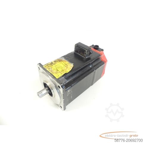 Fanuc Motor Fanuc A06B-0216-B200 # 0100 AC Motor SN: 0059F6174 + Pulsecoder -Deckel kaputt-