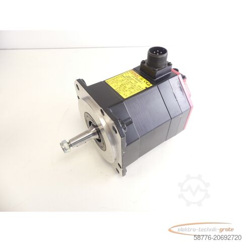 Fanuc Motor Fanuc A06B-0225-B000 AC Servo Motor SN: C049X7373 + A860-2000-T301 Pulsecoder