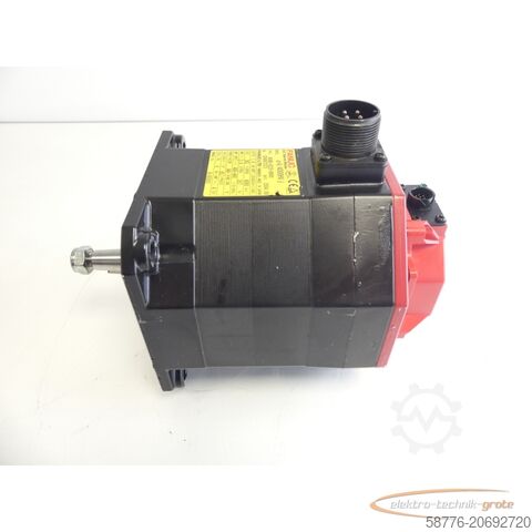 Fanuc Motor Fanuc A06B-0225-B000 AC Servo Motor SN: C049X7373 + A860-2000-T301 Pulsecoder