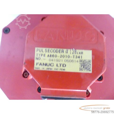 Fanuc Motor Fanuc A06B-0247-B805 AC Servo Motor SN: C02ZB1002 + Pulscoder A860-2010-T341