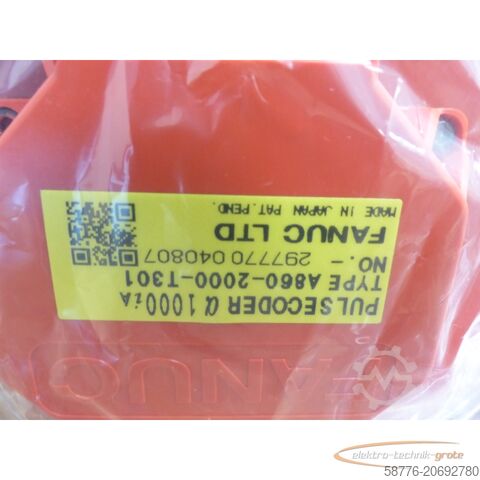 Fanuc Motor Fanuc A06B-0266-B100 AC Servo Motor + A860-2000-T301 SN: C048A9213 - ! -