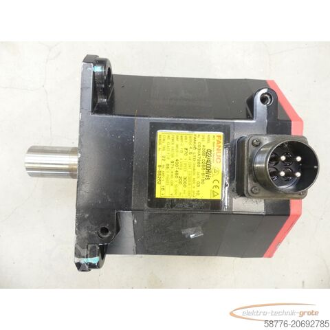 Fanuc Motor Fanuc A06B-0266-B100 SN: C03XA7280 + Pulsecoder A860-2000-T301 Servomotor