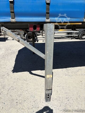 Swap body with flatbed & tarp Wecon 7,82m Verzinkt Bordwand unter Plane