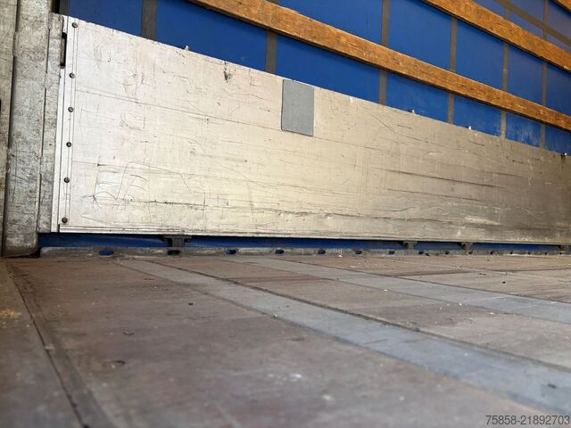 Swap body with flatbed & tarp Wecon Verzinkt Bordwand+Schiebeplane Lochleist