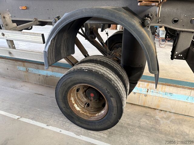 Swap chassis trailer x 15xLafette Zwilling Verzinkt lange Bälge