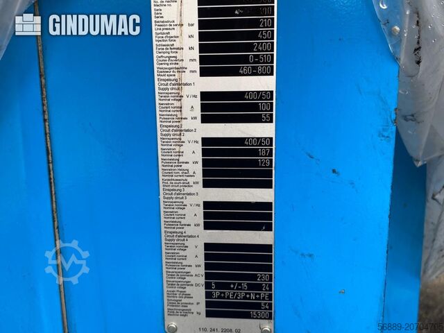 Hydraulische Spritzgießmaschine Netstal SynErgy 2400-900
