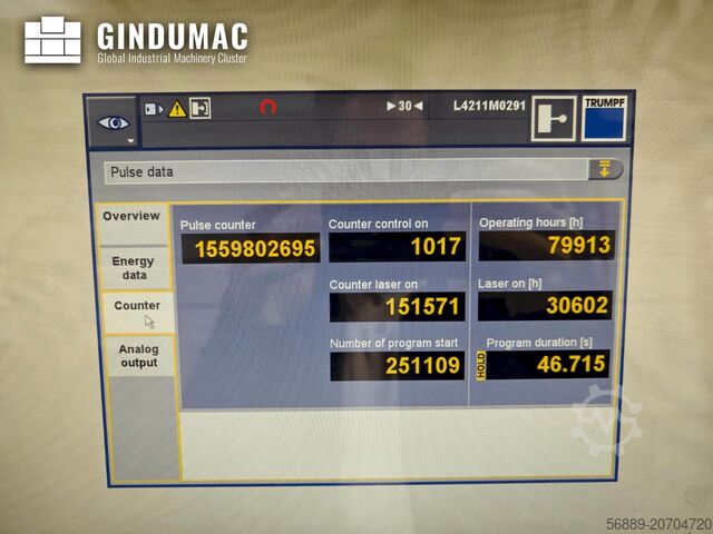 Faserlaserschneidmaschine TRUMPF TruLaser 3030 Fiber