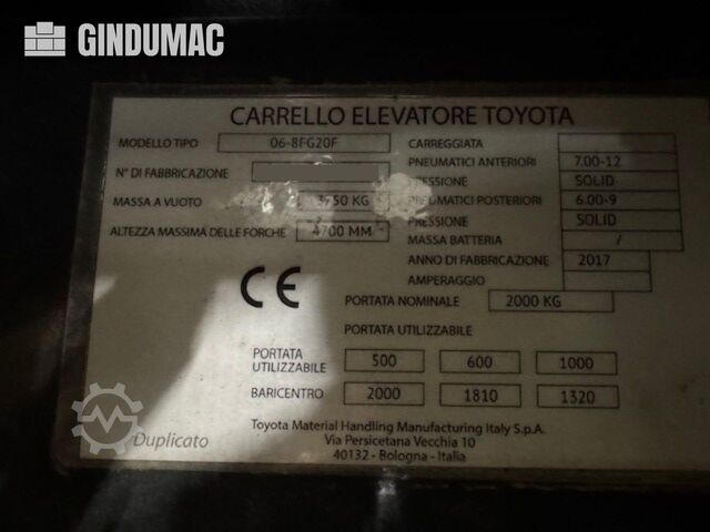 Automatisierungsausrüstung TOYOTA 06-8FG20F