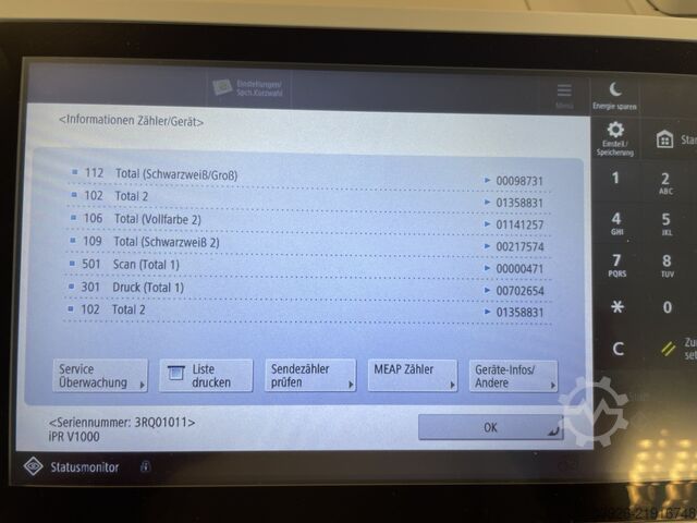 Digital print machine Canon imagePRESS V1000 incl. Fiery, booklet, paper deck
