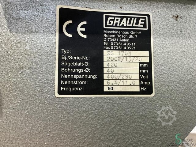 Kappsägen  Graule ZS 170N 2002 Graule ZS 170N