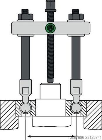 Ball bearing puller set 69 - 1 pc KUKKO 
