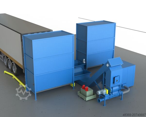 Entladesystem für Schubboden-LkW