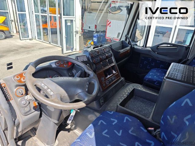 Kipper LKW IVECO TRAKKER mit EFFER Kran 470/5S !!!Motor neu!!!