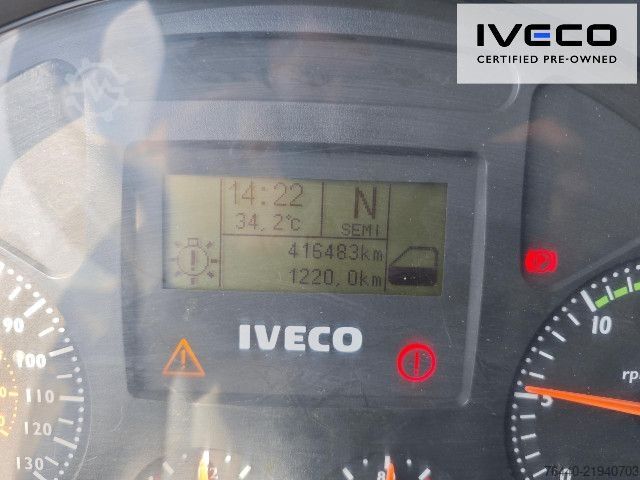 Kipper LKW IVECO TRAKKER mit EFFER Kran 470/5S !!!Motor neu!!!