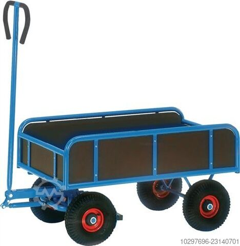 Handcart with 4 plywood side panels - 1 piece  