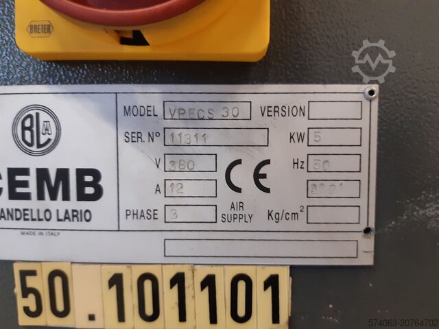 Auswuchtmaschine, 2 Ebenen. CEMB VPECS 30