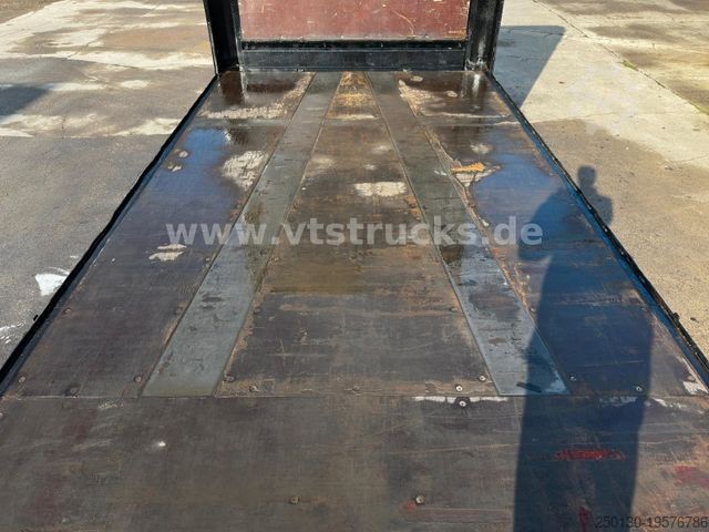 Open semitrailer KRONE SD Mega Plateu Strohauflieger Jumbo BPW Scheibe