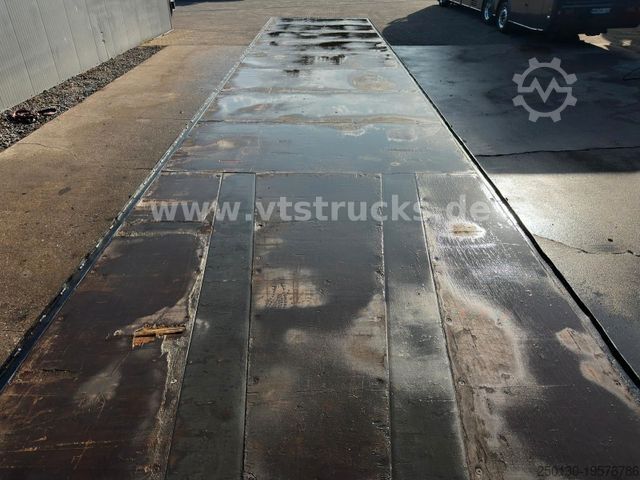 Open semitrailer KRONE SD Mega Plateu Strohauflieger Jumbo BPW Scheibe